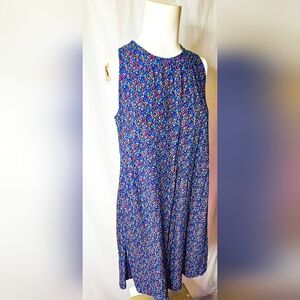 Gap Multicolor Confetti Floral Print‎ Pockets Sleeveless Shift Dress Size S